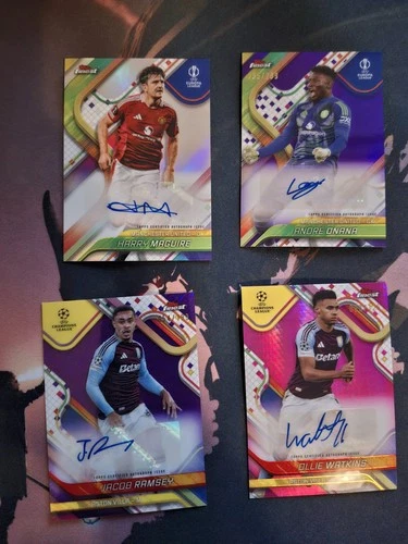 Harry Maguire, Onana, Watkins 2024 Topps Finest