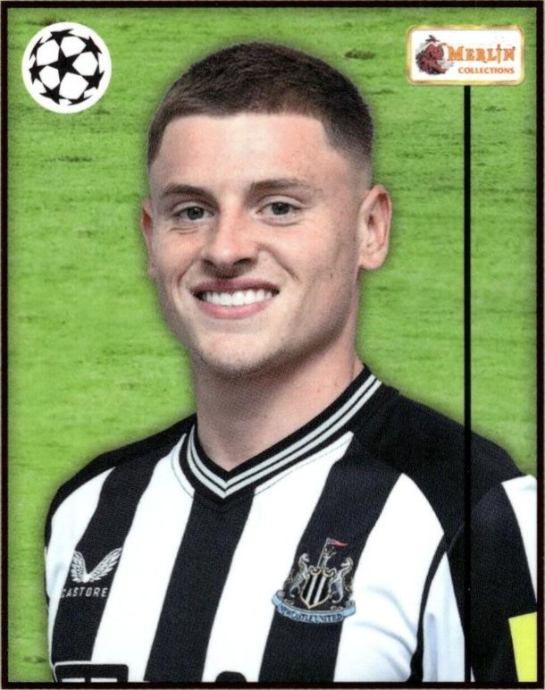 Harvey Barnes 2023 Topps Merlin Heritage UEFA Club Competitions