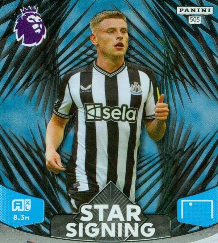 Harvey Barnes 2024 Panini Adrenalyn XL Premier League
