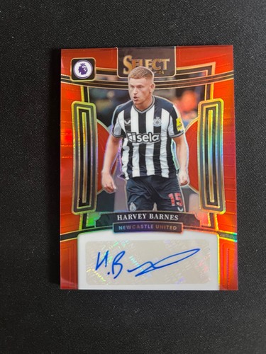 Harvey Barnes 2023 Panini Select Red Prizm
