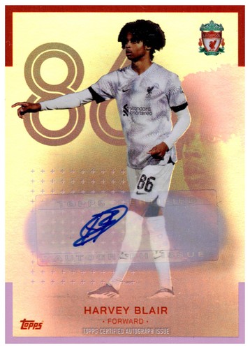 Harvey Blair 2023 Topps Liverpool FC Team Set /99