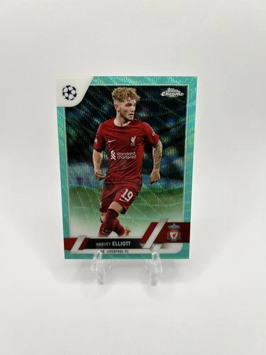 Harvey Elliott 2022 Topps Chrome Aqua Wave Refractor /199