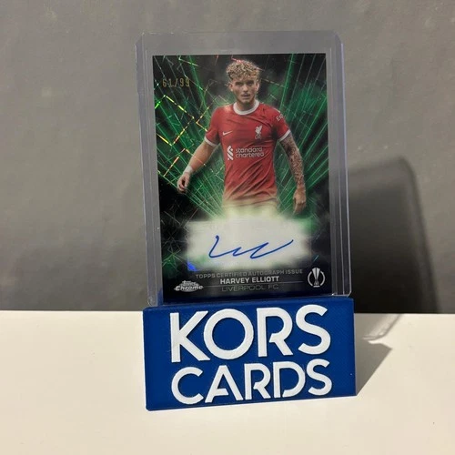Harvey Elliott 2023 Topps Chrome Black Lazer /99