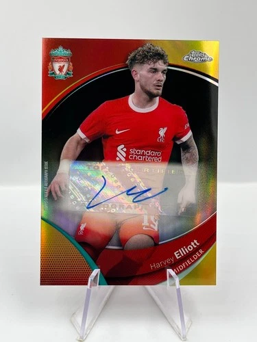 Harvey Elliott 2023 Topps Chrome Gold Refractor /50