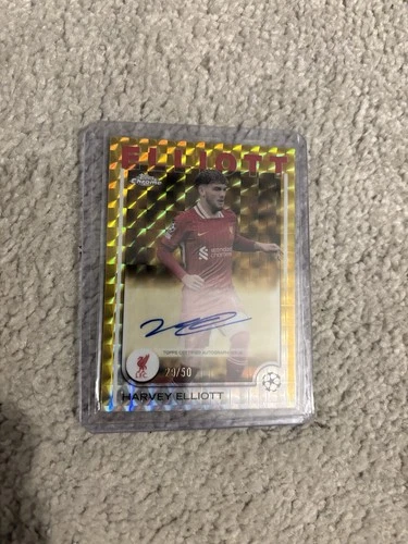 Harvey Elliott 2024 Topps Chrome Gold Refractor /50