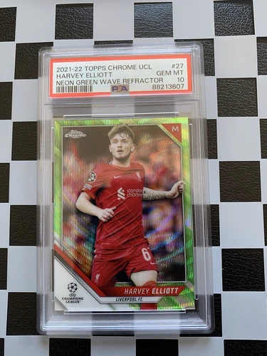 Harvey Elliott 2021 Topps Chrome Green /99