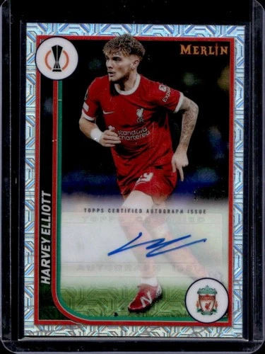 Harvey Elliott 2023 Topps Chrome Merlin Refractor /99