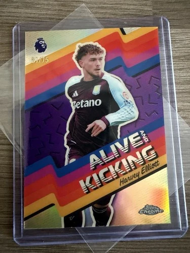 Harvey Elliott 2026 Topps Chrome Premier League /75