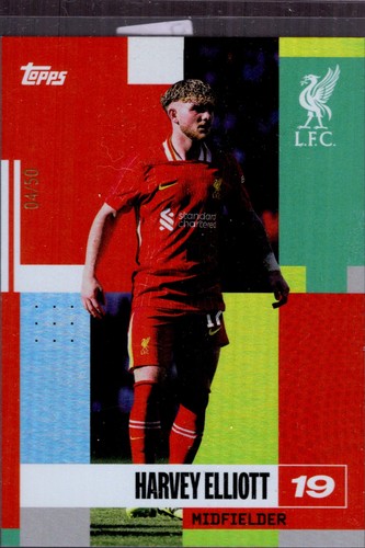Harvey Elliott 2023 Topps Liverpool FC Team Set /50