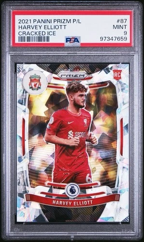 Harvey Elliott 2021 Panini Prizm Cracked Ice /23