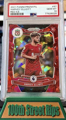 Harvey Elliott 2021 Panini Prizm Red Ice /87