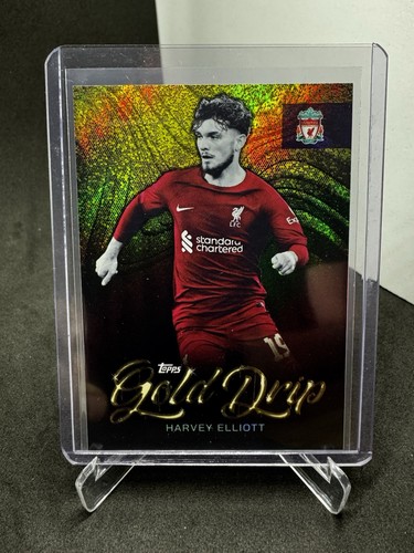 Harvey Elliott 2022 Topps Teamset Liverpool FC Gold /50
