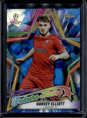 Harvey Elliott 2021 Topps Chrome Sapphire UEFA Sapphire #FS-9