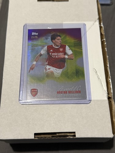 Hector Bellerin 2025 Topps Arsenal Team Set Purple /75