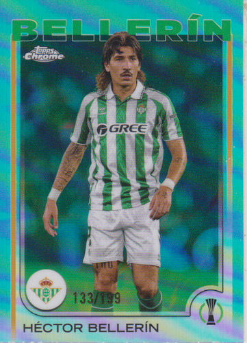 Hector Bellerin 2024 Topps Chrome Aqua Refractor /199