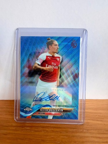 Hector Bellerin 2019 Topps Chrome Blue Wave /75