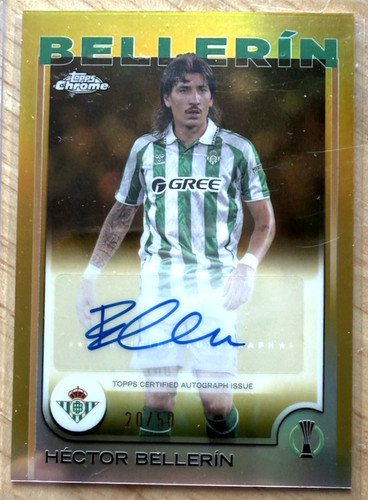 Hector Bellerin 2024 Topps Chrome Gold /50