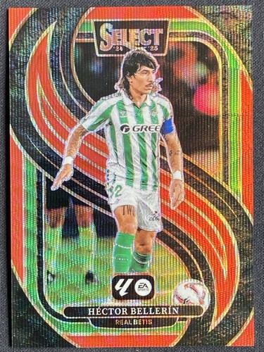 Hector Bellerin 2024 Panini Select Red Wave Prizm /59