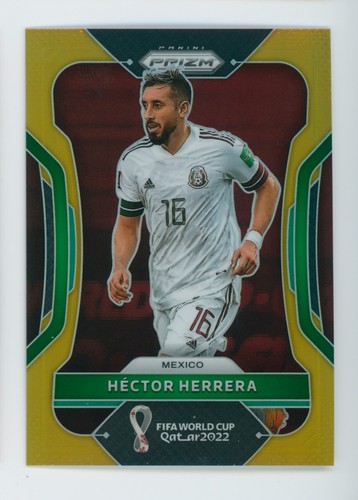 Hector Herrera 2022 Panini Prizm World Cup Gold Prizm /10