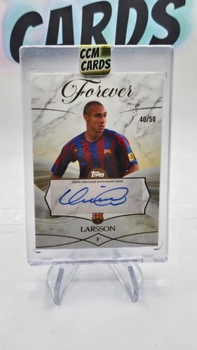 Henrik Larsson 2025 Topps FC Barcelona Forever Gold /50