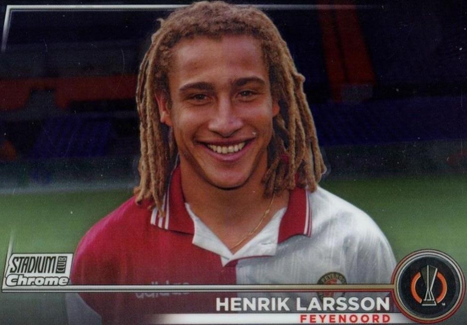 Henrik Larsson 2022 Topps Stadium Club Chrome UEFA 66