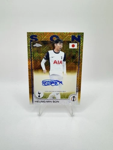 Heung-Min Son 2024 Topps Chrome Gold Mojo /50