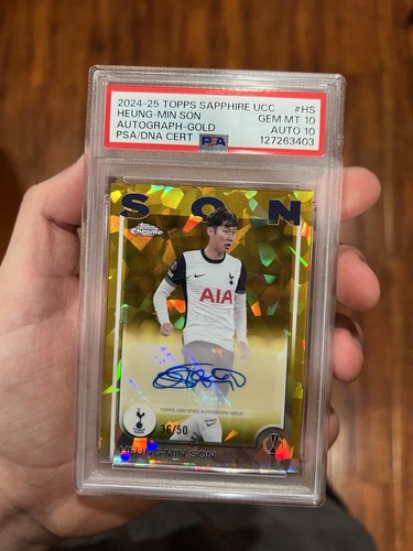 Heung-Min Son 2024 Topps Chrome Sapphire /50