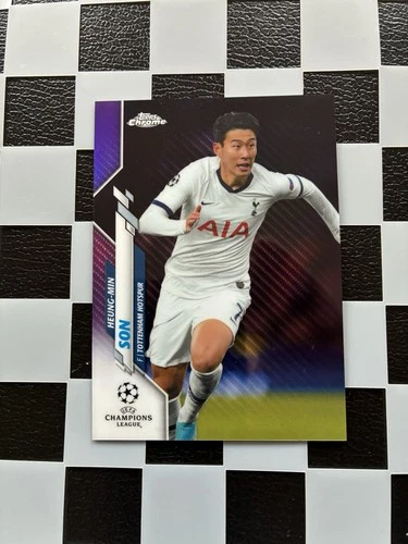 Heung-Min Son 2019 Topps Chrome UCL Purple Carbon