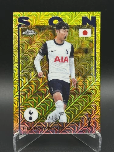 Heung-Min Son 2024 Topps Chrome Yellow Mojo /150