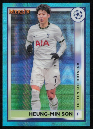 Heung-Min Son 2022 Topps Merlin Chrome Aqua Prism #138