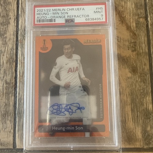 Heung-Min Son 2022 Topps Merlin Chrome Orange /25