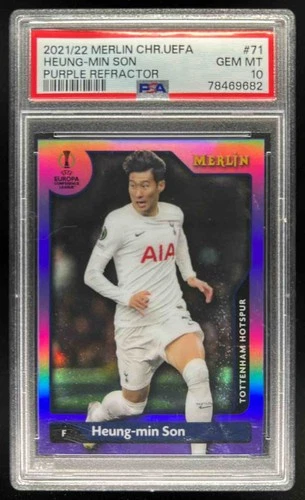 Heung-min Son 2021 Topps Merlin Chrome Purple Refractor /15