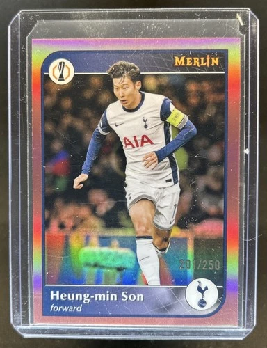 Heung-min Son 2024 Topps Merlin Chrome Rose Gold Refractor /250
