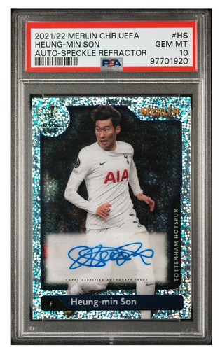 Heung-Min Son 2021 Topps Merlin Chrome Speckle /150