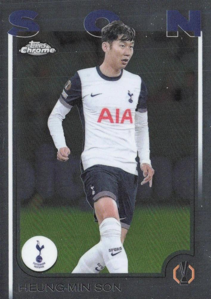 Heung min Son 2024 Topps Chrome UEFA Club Competitions