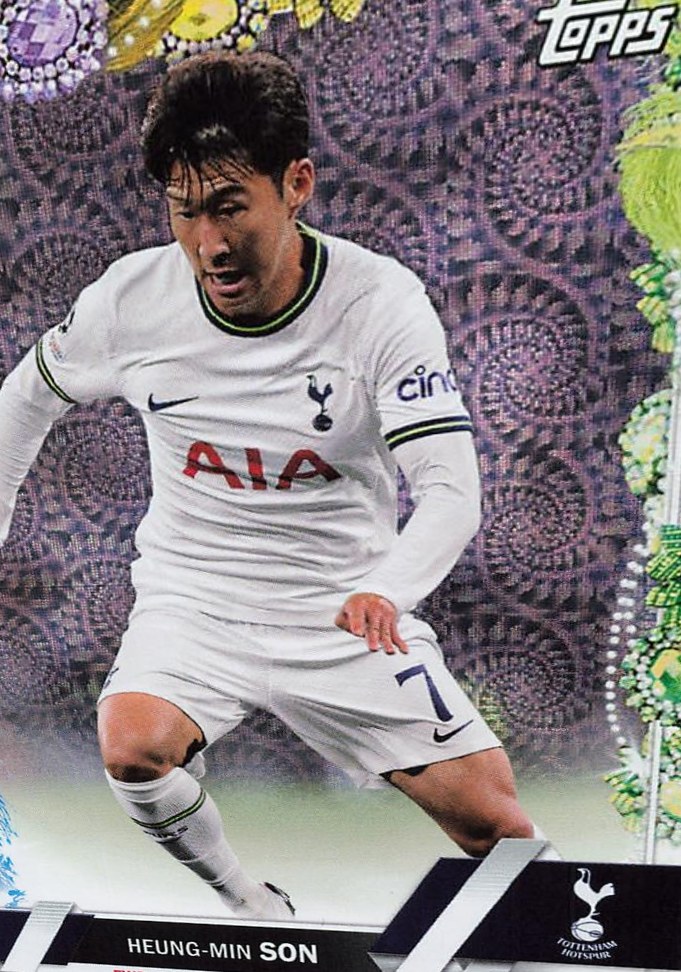 Heung min Son 2022 Topps UEFA Club Competitions Carnaval Edition