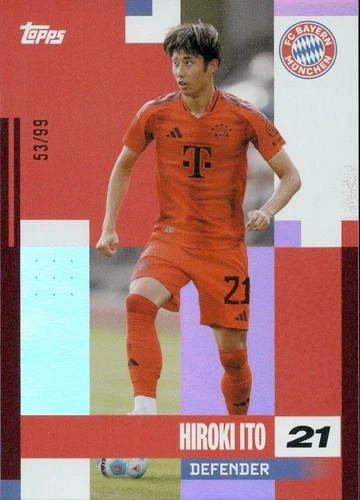Hiroki Ito 2025 Topps FC Bayern Munich Team Set /99