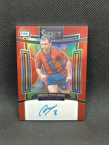 Hristo Stoichkov 2024 Panini Select Red Prizm