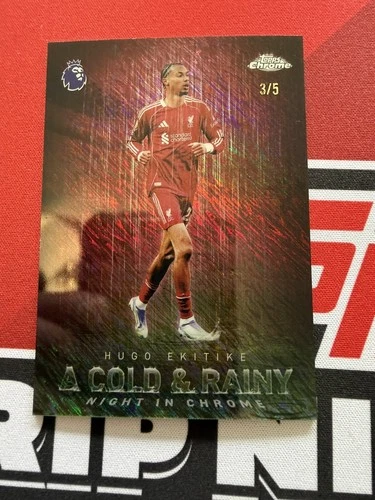 Hugo Ekitike 2025 Topps Chrome 3/5