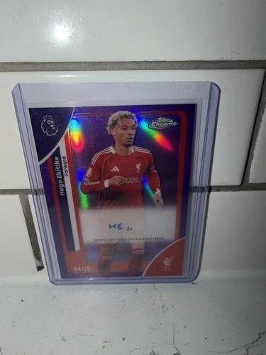 Hugo Ekitike 2025 Topps Chrome /75