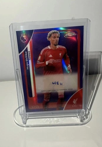 Hugo Ekitike 2025 Topps Chrome /75