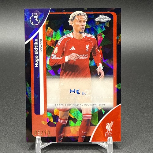 Hugo Ekitike 2025 Topps Chrome Black /10