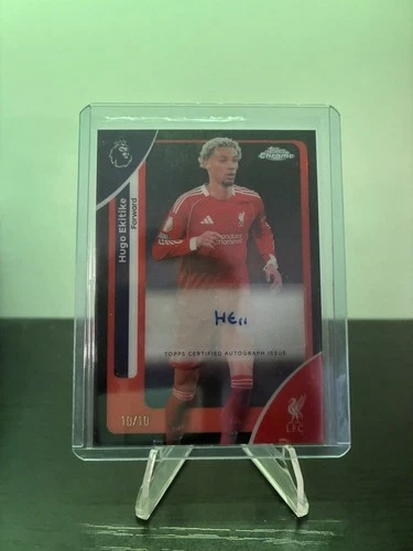 Hugo Ekitike 2025 Topps Chrome Black /10