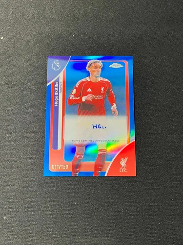 Hugo Ekitike 2026 Topps Chrome Blue /150