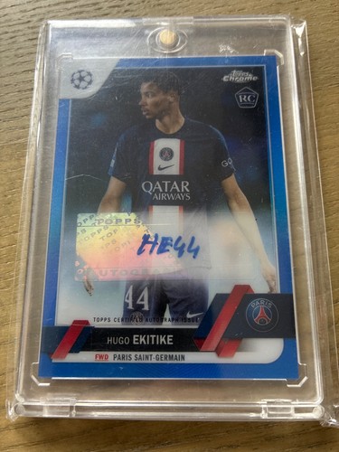 Hugo Ekitike 2023 Topps Chrome Blue /150