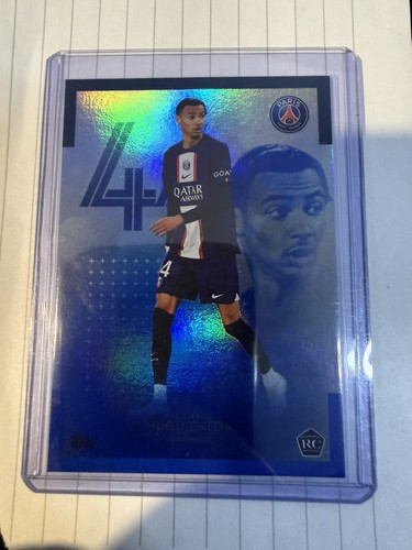 Hugo Ekitike 2023 Topps Chrome Blue Refractor /150