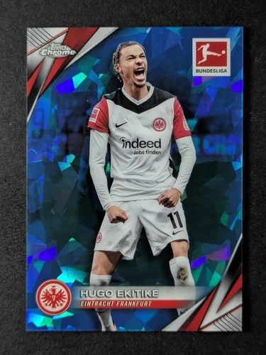 Hugo Ekitike 2024 Topps Chrome Bundesliga Sapphire Edition