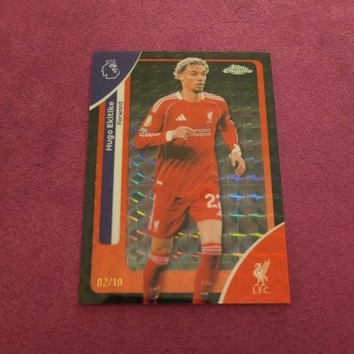 Hugo Ekitike 2026 Topps Chrome Geometric Refractor /10
