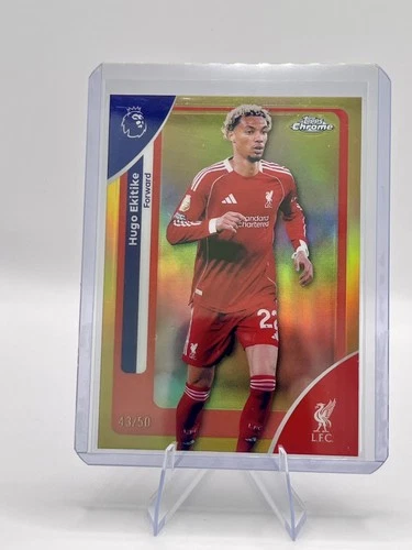 Hugo Ekitike 2026 Topps Chrome Gold /50