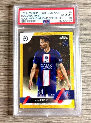 Hugo Ekitike 2022 Topps Chrome Gold Diamond /50